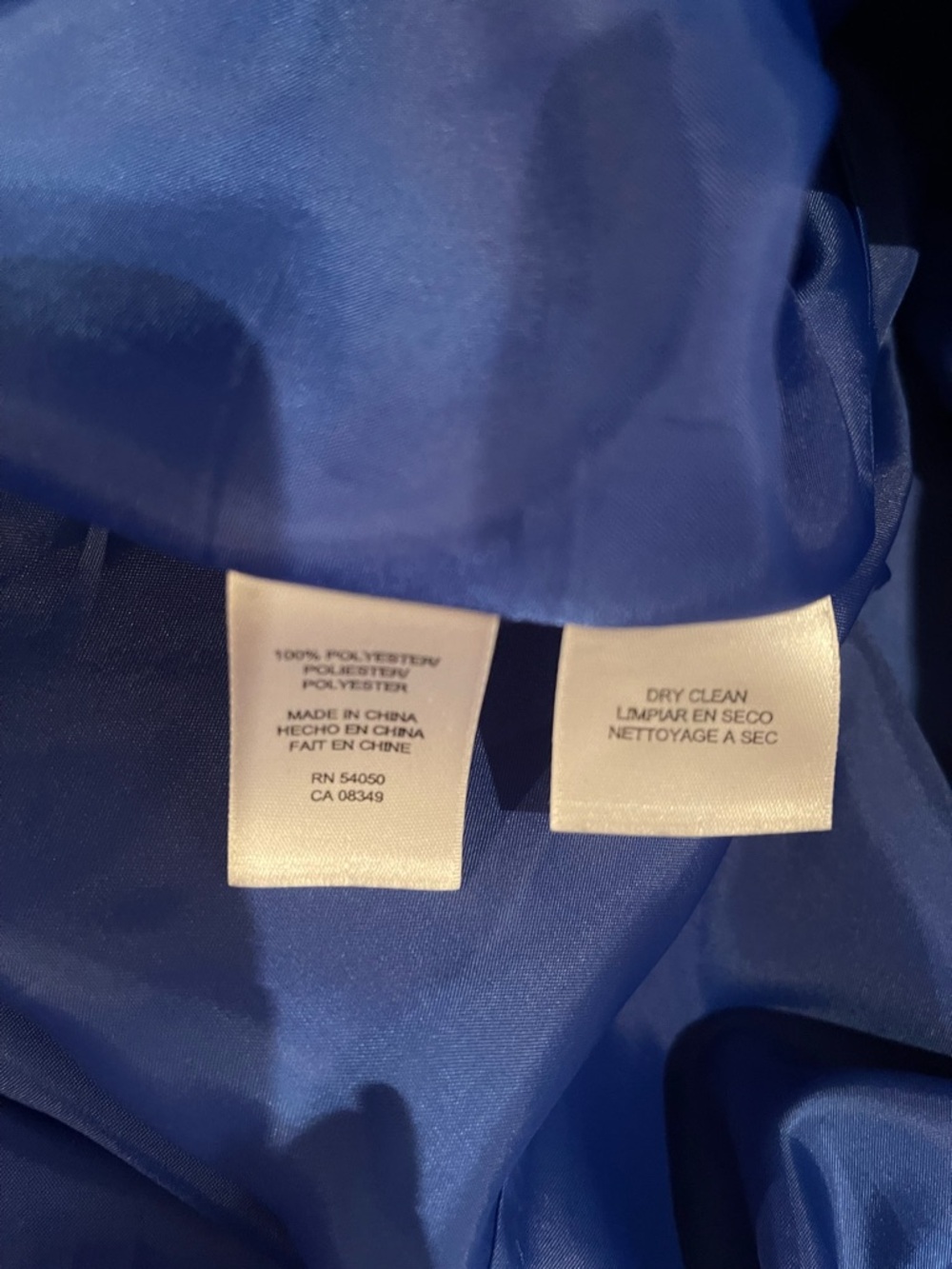 Evan Picone Royal Blue V-Neck Sheath Dress 16 - Picture 5 of 15